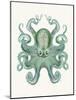 Turquoise Octopus and Squid a-Fab Funky-Mounted Art Print