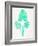 Turquoise Palm Leaf Trifecta-Cat Coquillette-Framed Giclee Print