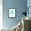 Turquoise Palm Leaf Trifecta-Cat Coquillette-Framed Giclee Print displayed on a wall