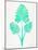 Turquoise Palm Leaf Trifecta-Cat Coquillette-Mounted Giclee Print