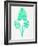 Turquoise Palm Leaf Trifecta-Cat Coquillette-Framed Giclee Print