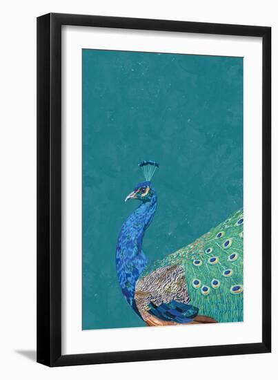 Turquoise Peacock-Sarah Manovski-Framed Giclee Print