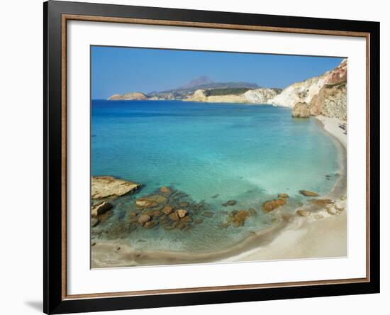 Turquoise Sea, Firiplaka Beach, Milos, Cyclades Islands, Greek Islands, Aegean Sea, Greece, Europe-Tuul-Framed Photographic Print