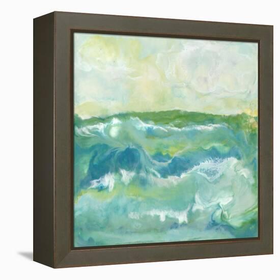 Turquoise Sea I-J. Holland-Framed Stretched Canvas