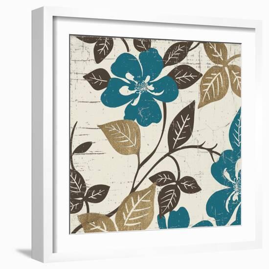 Turquoise Tile 2-Morgan Yamada-Framed Art Print