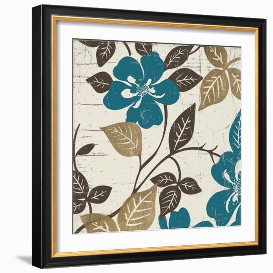 Turquoise Tile 2-Morgan Yamada-Framed Art Print