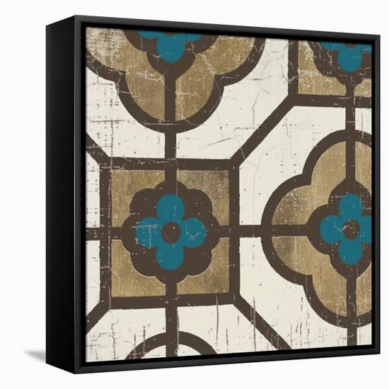 Turquoise Tile 4-Morgan Yamada-Framed Stretched Canvas