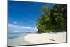 Turquoise water and a white beach on Christmas Island, Buka, Bougainville, Papua New Guinea, Pacifi-Michael Runkel-Mounted Photographic Print