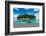 Turquoise water and a white beach on Christmas Island, Buka, Bougainville, Papua New Guinea, Pacifi-Michael Runkel-Framed Photographic Print