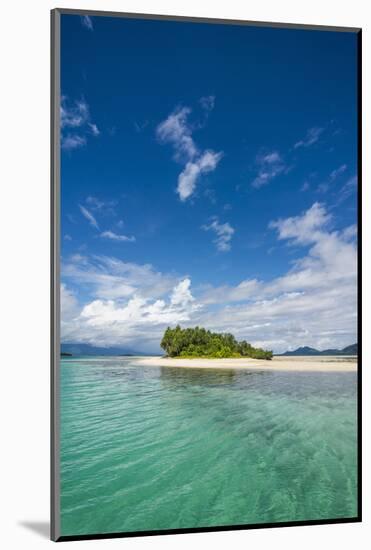 Turquoise water and white sand beach, White Island, Buka, Bougainville, Papua New Guinea, Pacific-Michael Runkel-Mounted Photographic Print