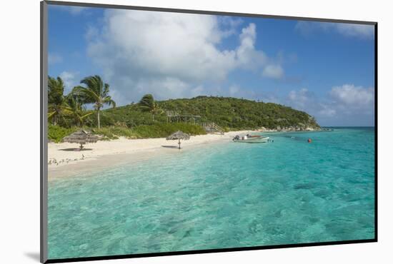 Turquoise Waters and a White Sand Beach, Exumas, Bahamas, West Indies, Caribbean, Central America-Michael Runkel-Mounted Photographic Print