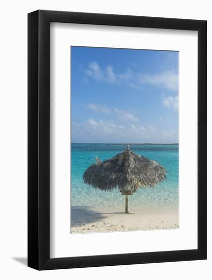 Turquoise Waters and a White Sand Beach, Exumas, Bahamas, West Indies, Caribbean, Central America-Michael Runkel-Framed Photographic Print