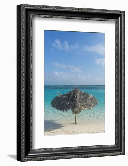 Turquoise Waters and a White Sand Beach, Exumas, Bahamas, West Indies, Caribbean, Central America-Michael Runkel-Framed Photographic Print