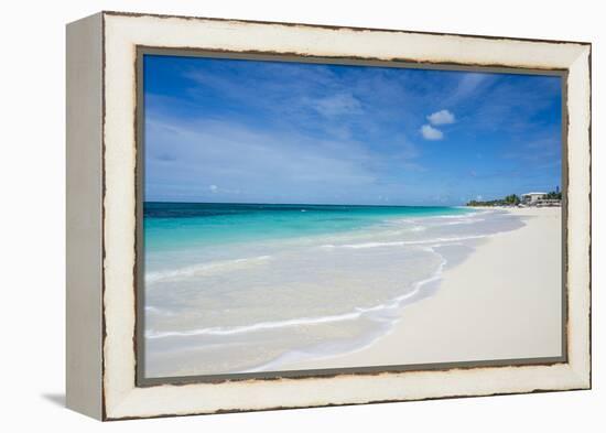 Turquoise waters and whites sand on the world class Shoal Bay East beach, Anguilla, British Oversea-Michael Runkel-Framed Premier Image Canvas