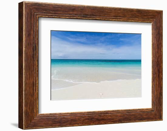 Turquoise waters and whites sand on the world class Shoal Bay East beach, Anguilla, British Oversea-Michael Runkel-Framed Photographic Print