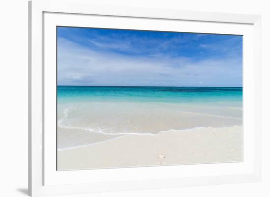 Turquoise waters and whites sand on the world class Shoal Bay East beach, Anguilla, British Oversea-Michael Runkel-Framed Photographic Print