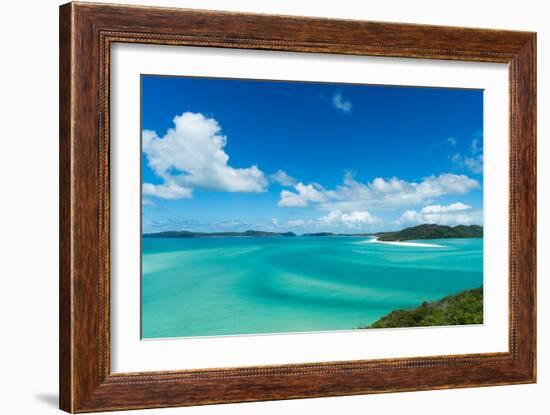 Turquoise waters around Whitsunday Island in Queensland, Australia, Pacific-Logan Brown-Framed Photographic Print