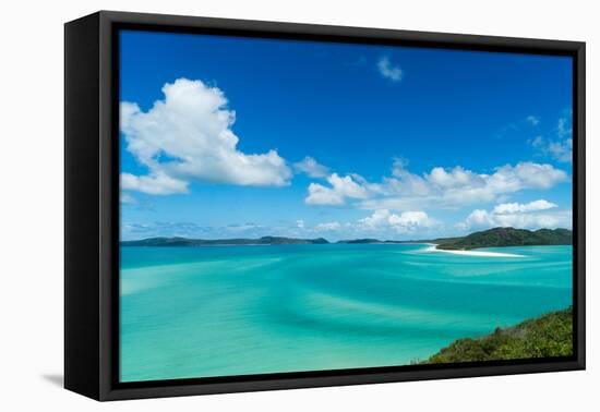 Turquoise waters around Whitsunday Island in Queensland, Australia, Pacific-Logan Brown-Framed Premier Image Canvas