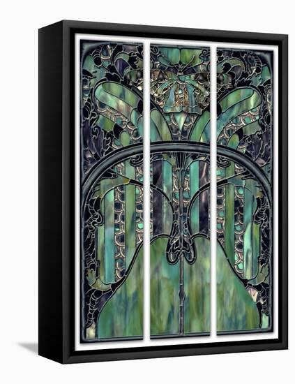 Turquoise Window Jewels-Mindy Sommers-Framed Premier Image Canvas