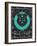 Turquoise Wolf-Cat Coquillette-Framed Art Print