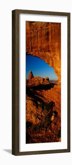 Turret Arch Through North Window, Arches National Park, Utah--Framed Photographic Print