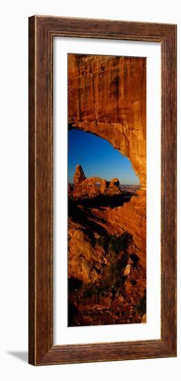 Turret Arch Through North Window, Arches National Park, Utah-null-Framed Photographic Print