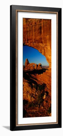 Turret Arch Through North Window, Arches National Park, Utah-null-Framed Photographic Print