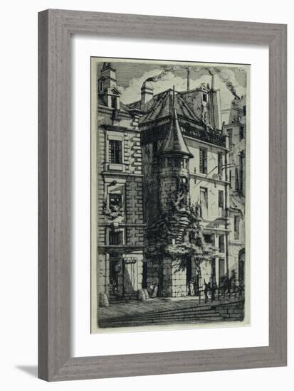 Turret, Rue De La Tixeranderie, 1915-CH Meryon-Framed Giclee Print