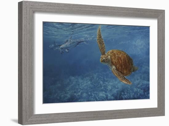 Turtle 1-Michael Jackson-Framed Giclee Print