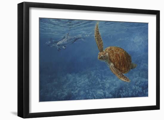 Turtle 1-Michael Jackson-Framed Giclee Print