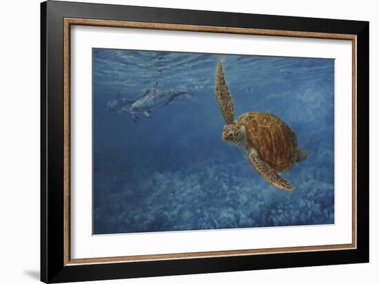 Turtle 1-Michael Jackson-Framed Giclee Print