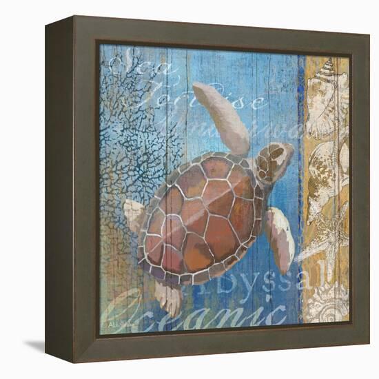 Turtle and Sea-null-Framed Premier Image Canvas