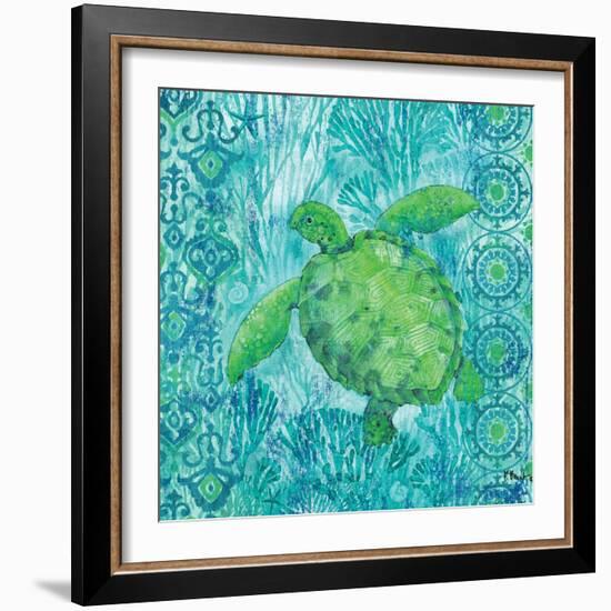 Turtle Batik Sq-Paul Brent-Framed Premium Giclee Print