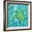 Turtle Batik Sq-Paul Brent-Framed Art Print