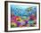 Turtle Coral Reef-Adrian Chesterman-Framed Art Print