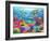 Turtle Coral Reef-Adrian Chesterman-Framed Art Print