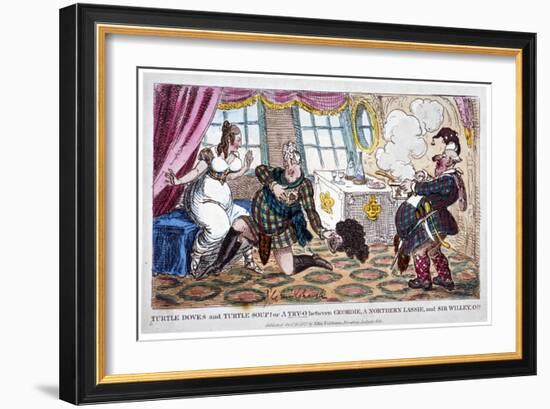 Turtle Doves and Turtle Soup!!, 1822-George Cruikshank-Framed Giclee Print