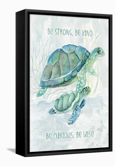 Turtle Family I-Janet Tava-Framed Stretched Canvas