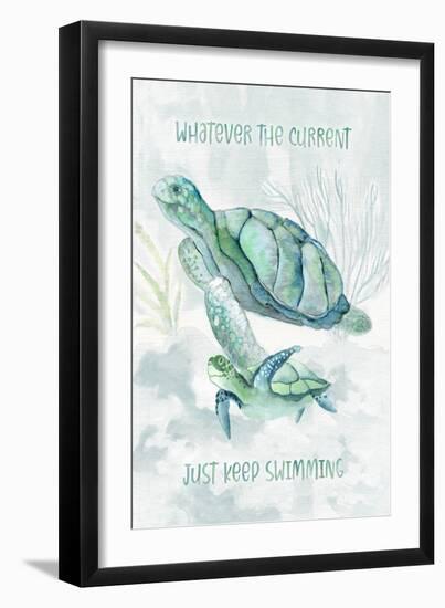 Turtle Family II-Janet Tava-Framed Art Print