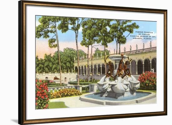 Turtle Fountain, Ringling Museum, Sarasota, Florida-null-Framed Art Print