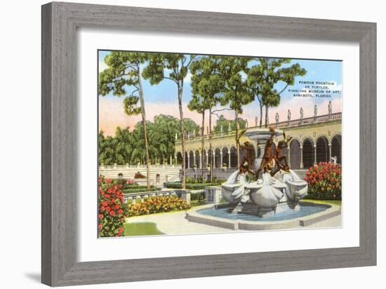 Turtle Fountain, Ringling Museum, Sarasota, Florida-null-Framed Art Print