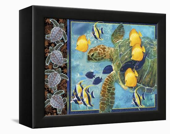 Turtle Hatchlings-James Mazzotta-Framed Premier Image Canvas
