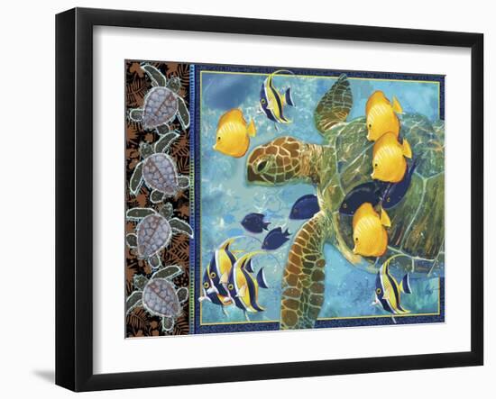 Turtle Hatchlings-James Mazzotta-Framed Giclee Print