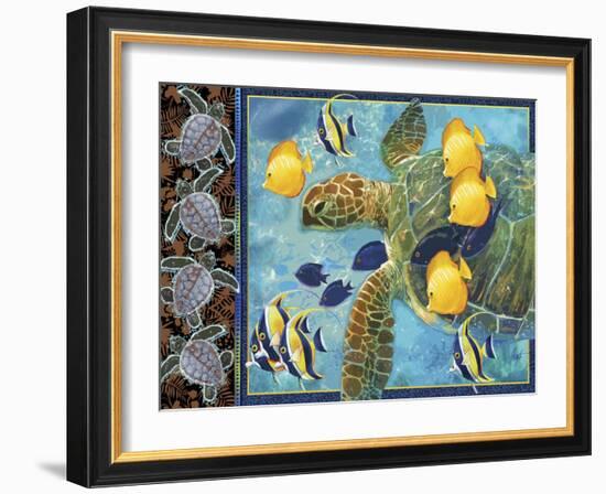 Turtle Hatchlings-James Mazzotta-Framed Giclee Print