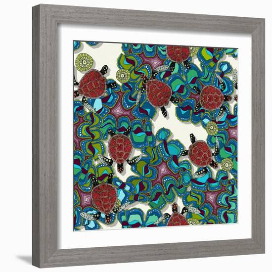 Turtle Reef-Sharon Turner-Framed Premium Giclee Print