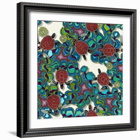 Turtle Reef-Sharon Turner-Framed Premium Giclee Print