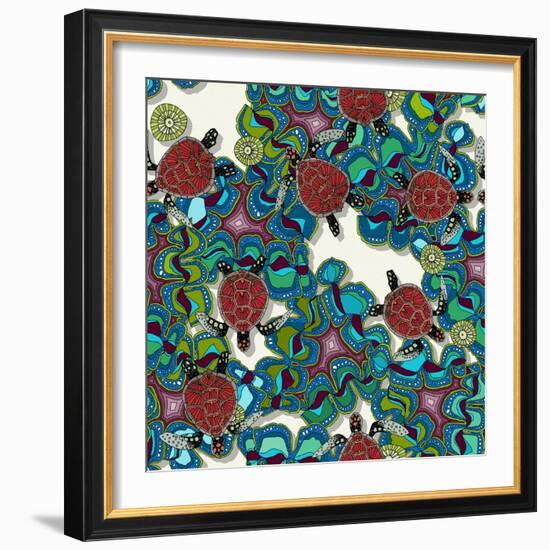 Turtle Reef-Sharon Turner-Framed Premium Giclee Print