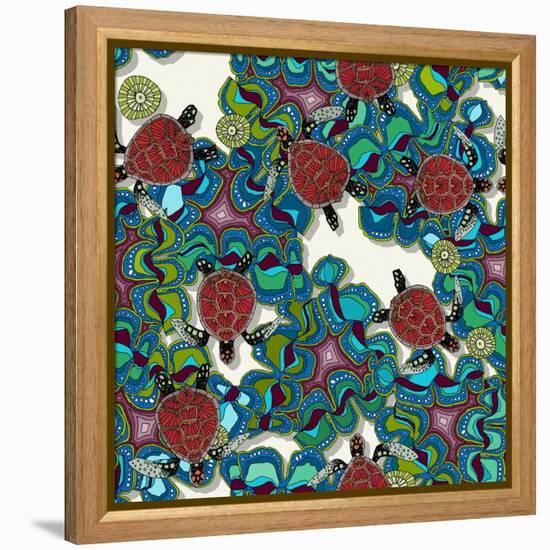 Turtle Reef-Sharon Turner-Framed Stretched Canvas