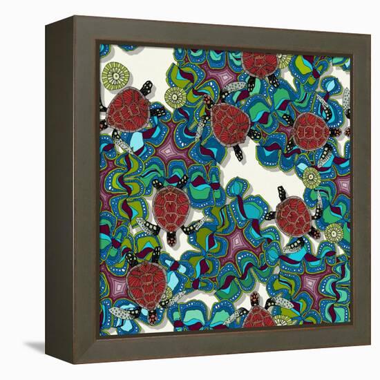 Turtle Reef-Sharon Turner-Framed Stretched Canvas