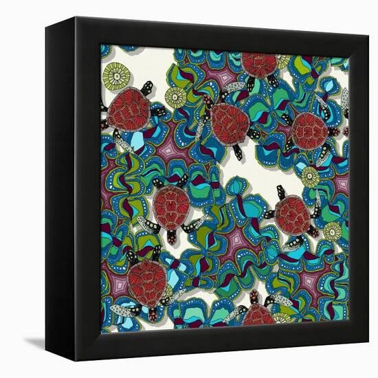 Turtle Reef-Sharon Turner-Framed Stretched Canvas